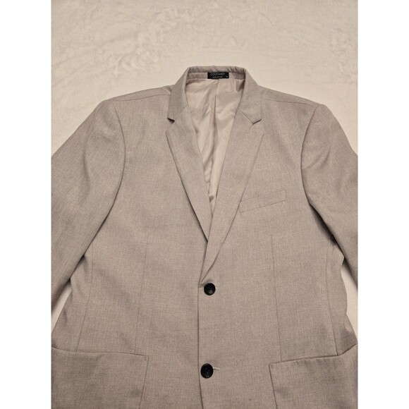 Men’s Coofandy Blazer Size Medium Tan 2 Button Pockets - Picture 2 of 13
